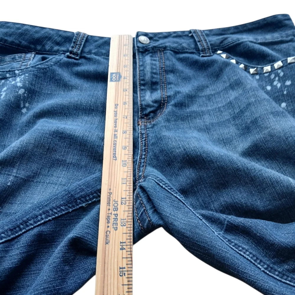Apollo Jeans Women's Size 19/20 Relaxed Fit Distressed Denim